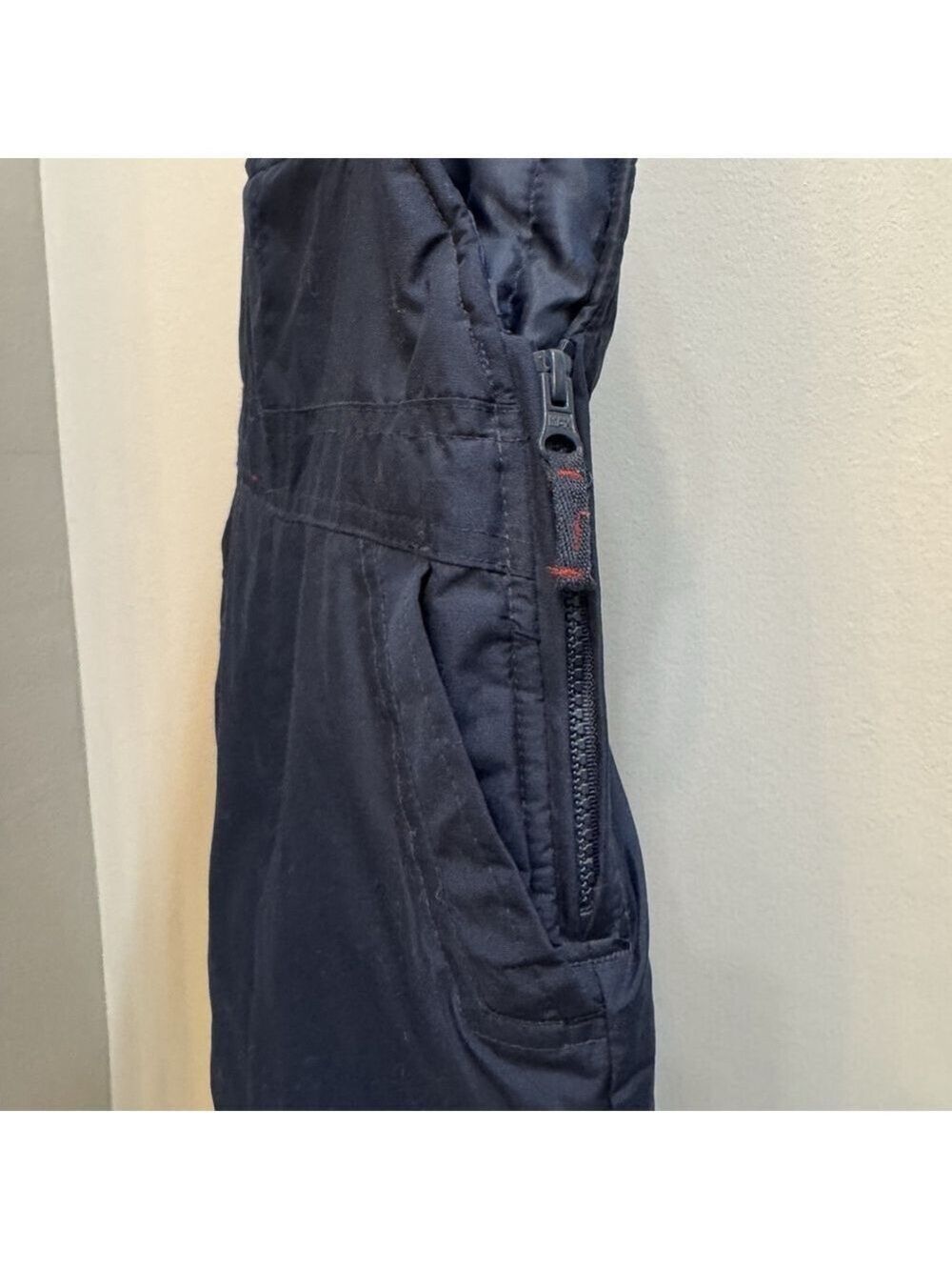 Oshkosh Snow Bib Ski Suit Overalls Navy Blue Size 12M Adjustable Straps - Picture 3 of 4